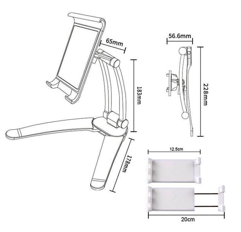 Universal Wall Mounted Desk Phone Tablet Holder