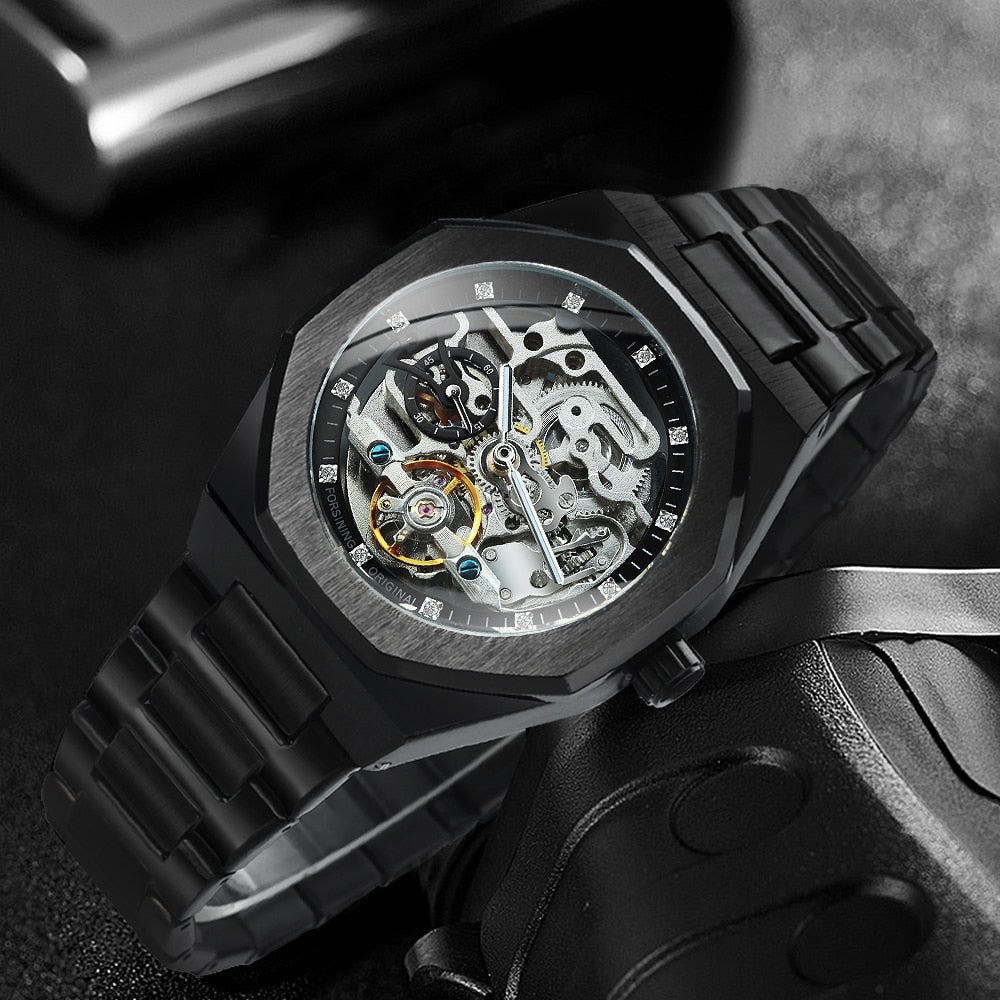 Royale Skeleton Mechanical Men Watch