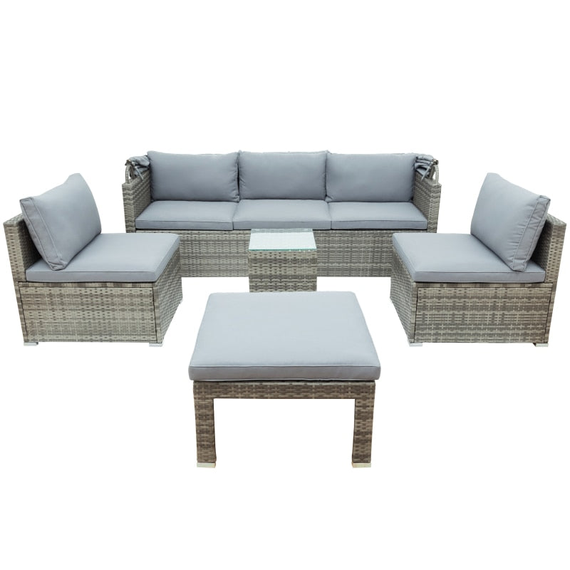 Sectional Canopy Daybed Outdoor Furniture Set