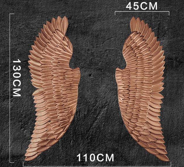 Iron Angel Wings Wall Decor