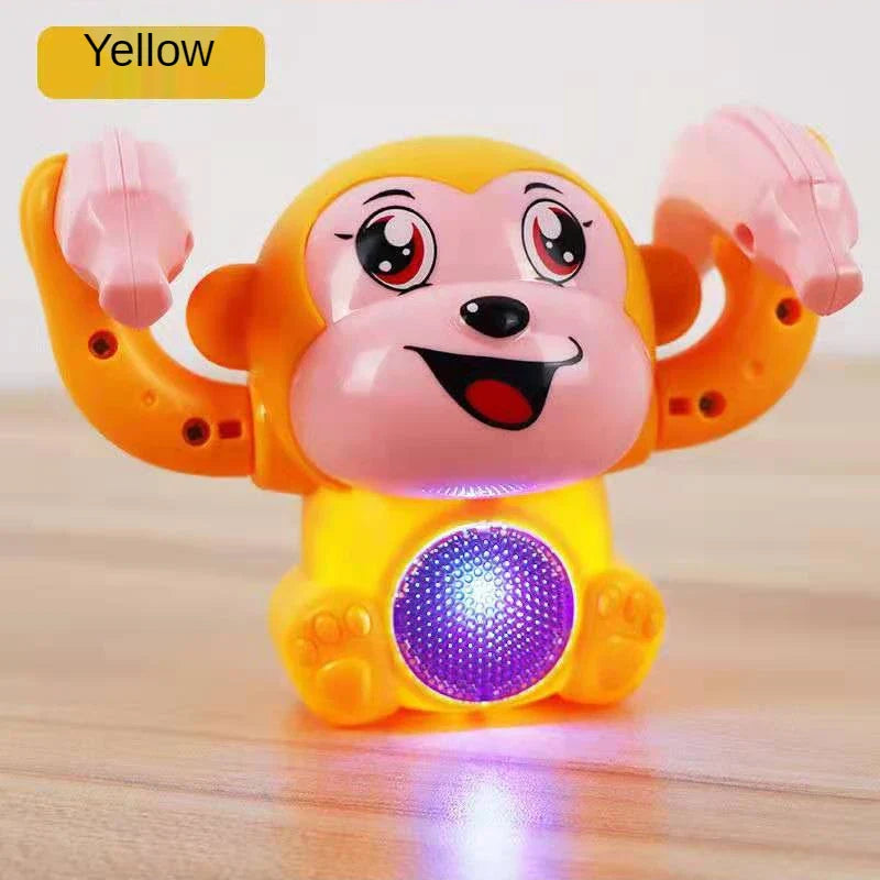 Interactive Monkey Rolling Light-Up Musical Toy