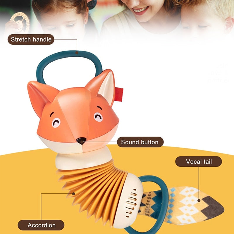 Mini Fox Accordion Baby Music Toy