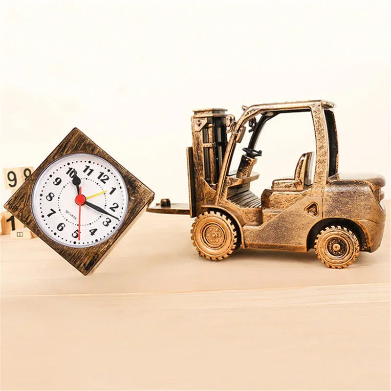 Retro Forklift Unique Digital Clock