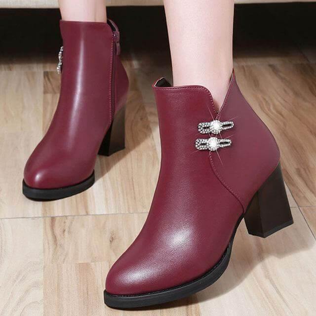 Stylish Fashion Pure High Heels Boots