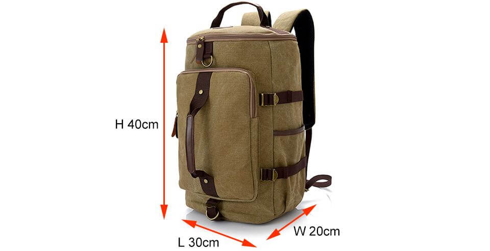 Large Capacity Vintage Shoulder Backpack