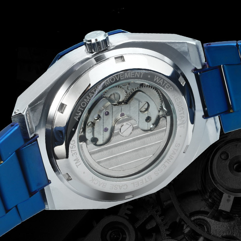 Royale Skeleton Mechanical Men Watch