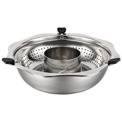 Stainless Steel Rotating Easy Cook Hot Pot Cookware