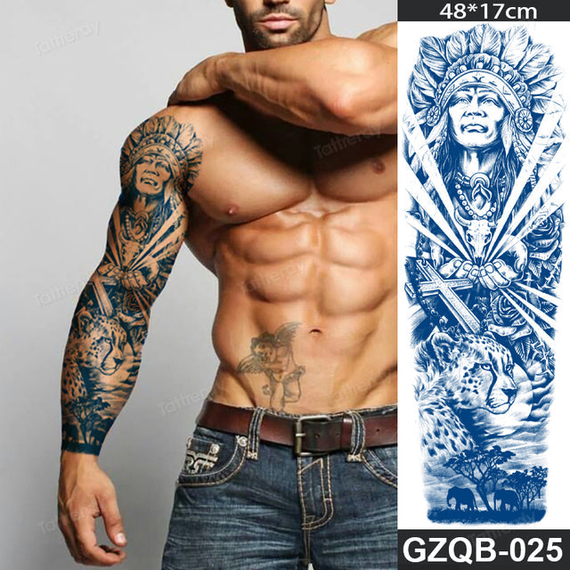 Long Lasting Full Arm Sleeve Tattoo Sticker