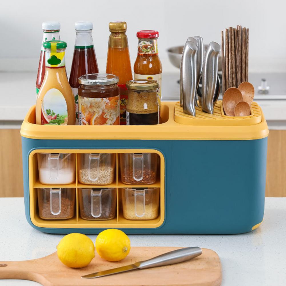 Multifunctional Kitchen Seasoning Holder Storage Organizer