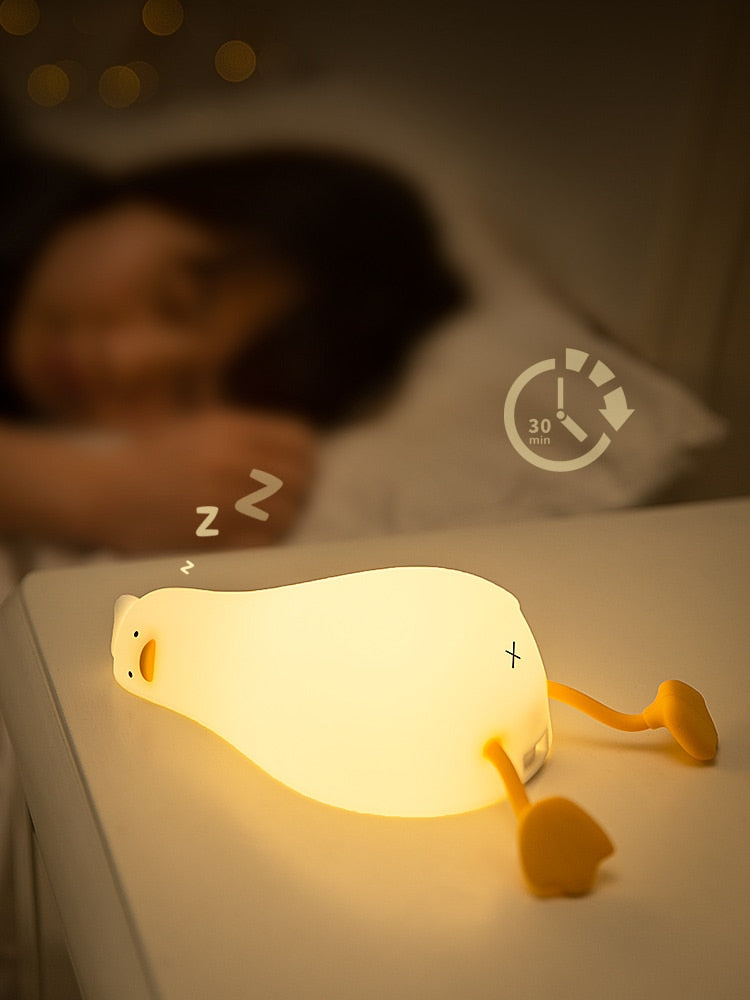 Lazy Flat Duck Atmosphere Night Lamp