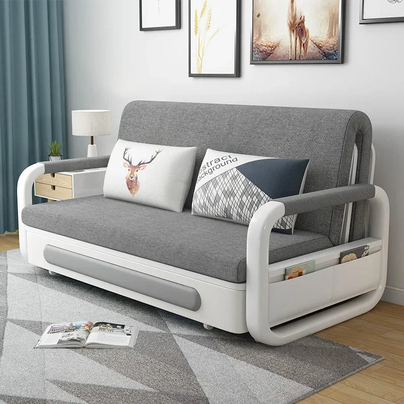 Modern Space-Saving Built-In Storage Sofa Bed