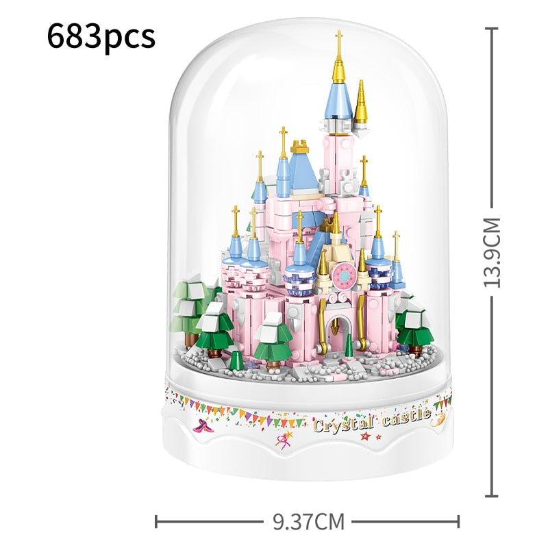 Royal Architecture Cartoon Castle Music Box