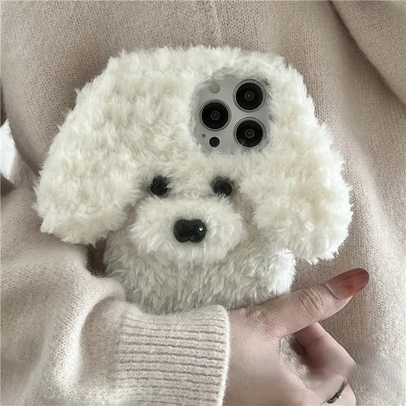 Cute Dog Fluffy Snuggly iPhone Case