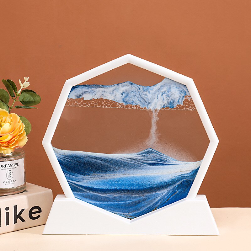 Deep Sea Flowing Hexagon Sand Decor