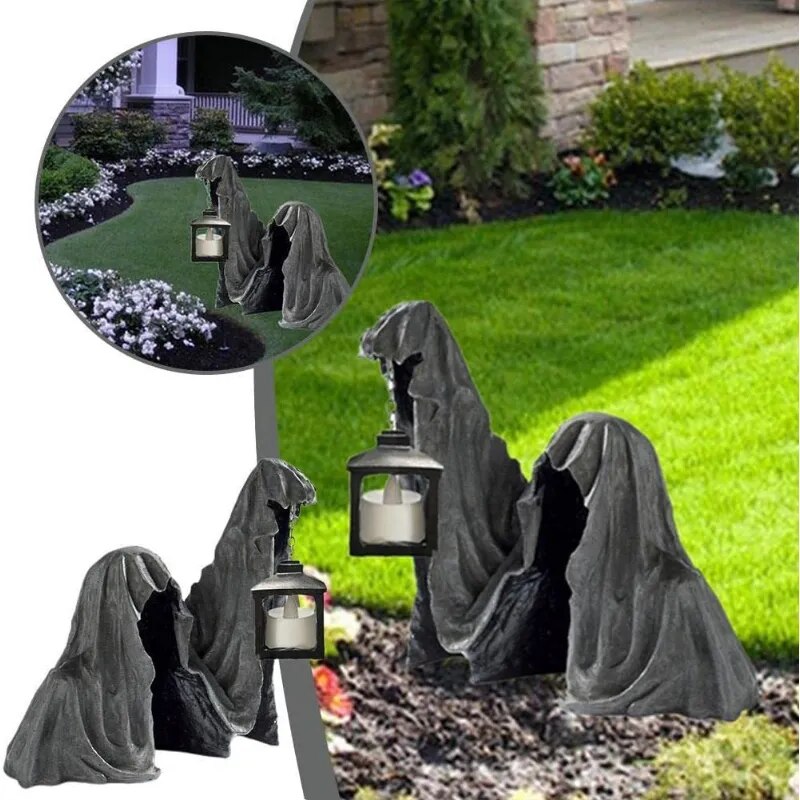 Mystic Silhouettes Ground Halloween Decor Lamp