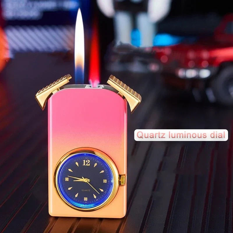 Creative Dual Fire Gradient Color Lighter Watch