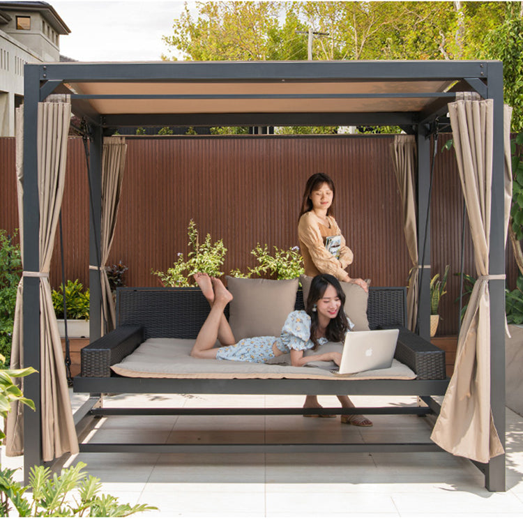 Nordic Style Breezy Outdoor Multifunctional Swing Bed