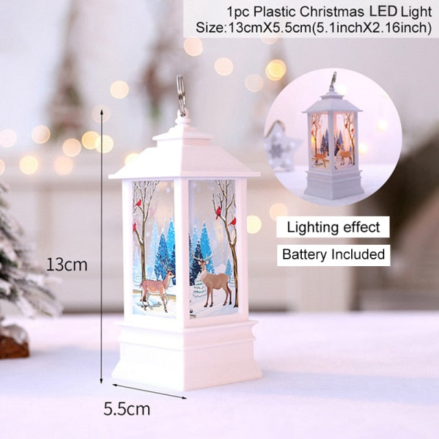 Holiday Christmas Noel Snowman Lantern