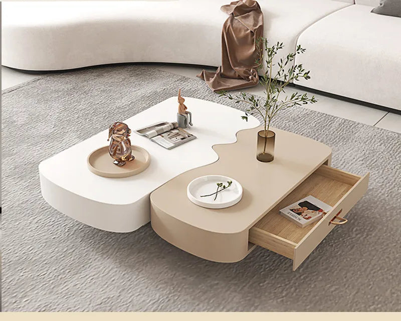 Modular Interlocking Duo Coffee Table