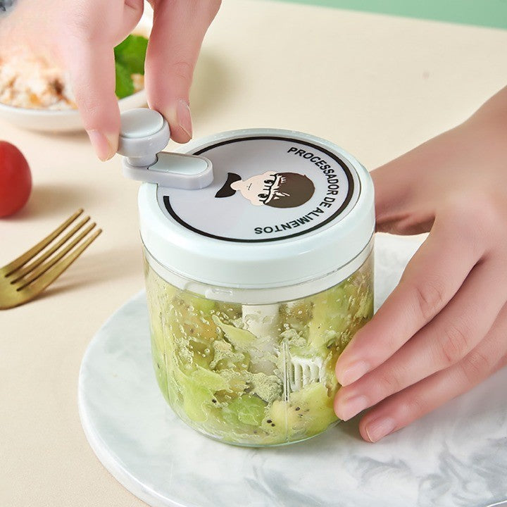 Portable Manual Fast Garlic Vegetable Chopper