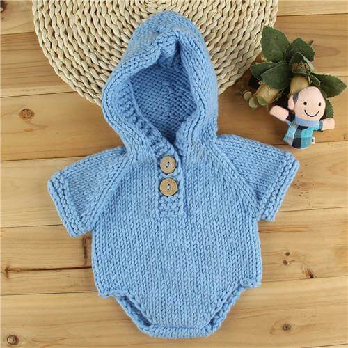 Newborn Baby Crochet Romper Knit Costume