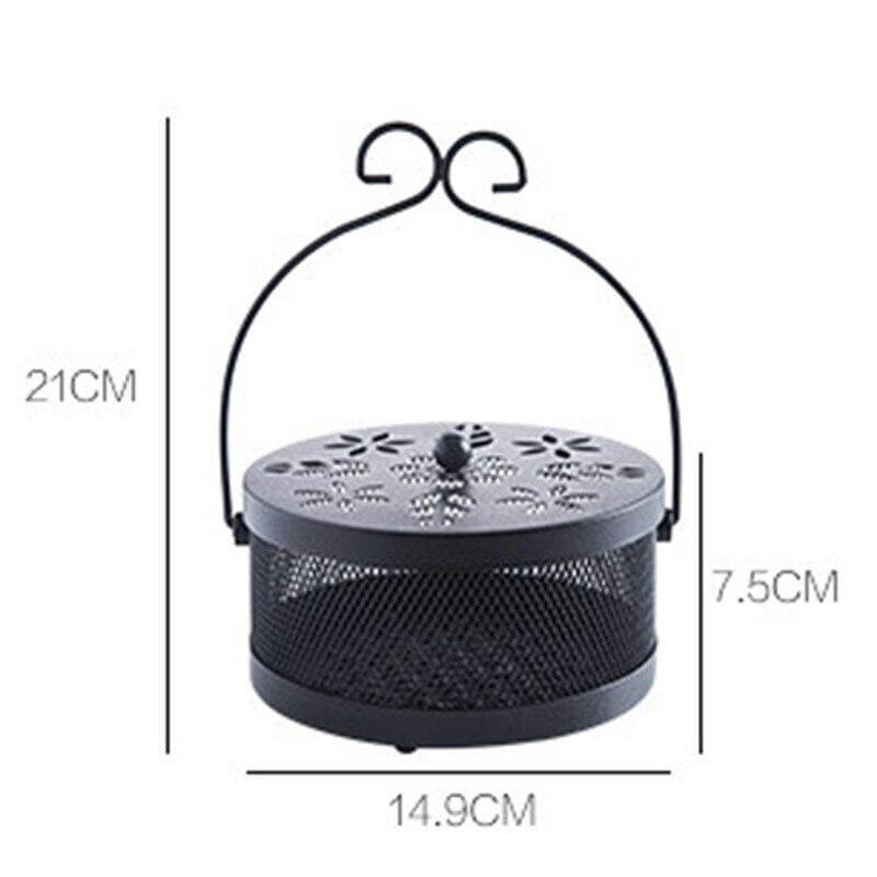 Iron Metal Hollow Decorative Mosquito Incense Box