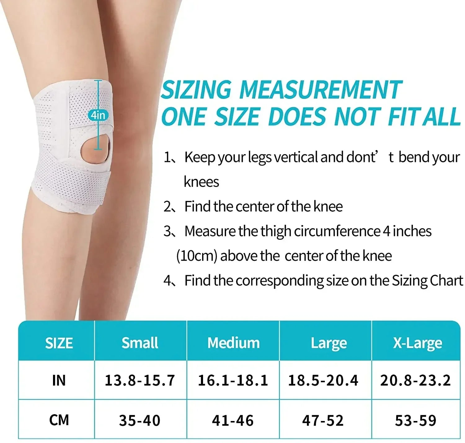 Breathable Adjustable Stabilizing Knee Support Braces