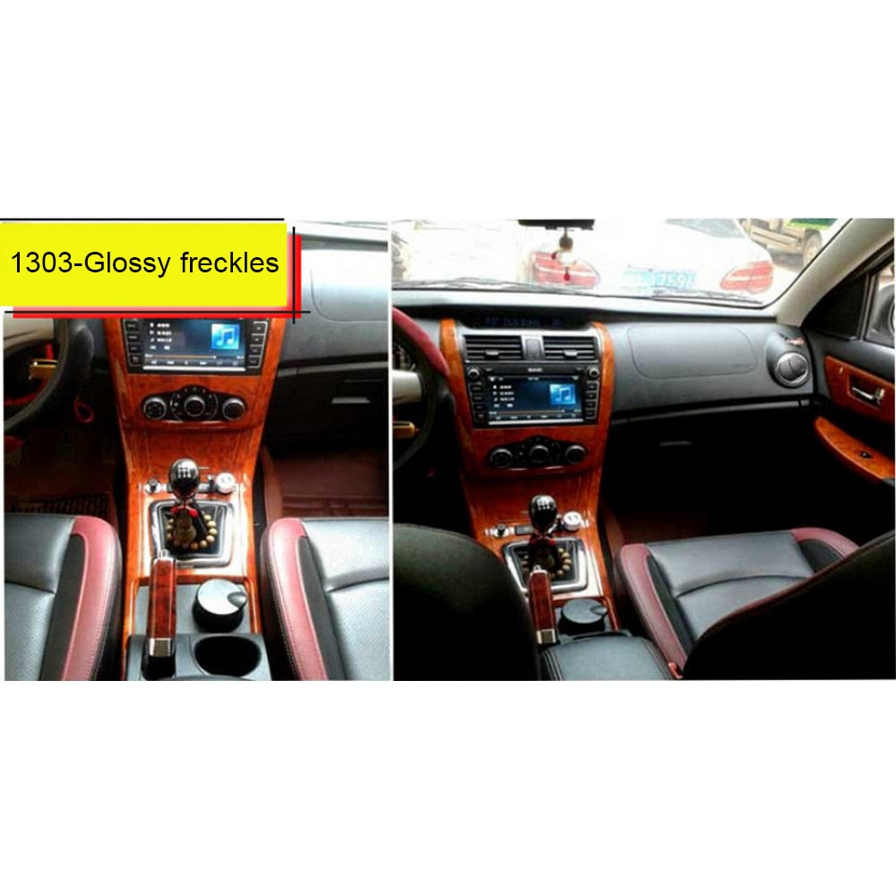 Wood Grain Interior Car Stickers