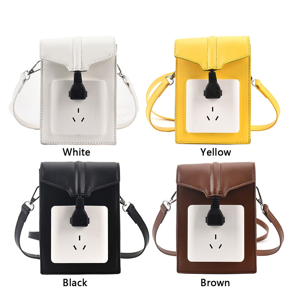 Creative Socket Plug Shoulder Women Bags