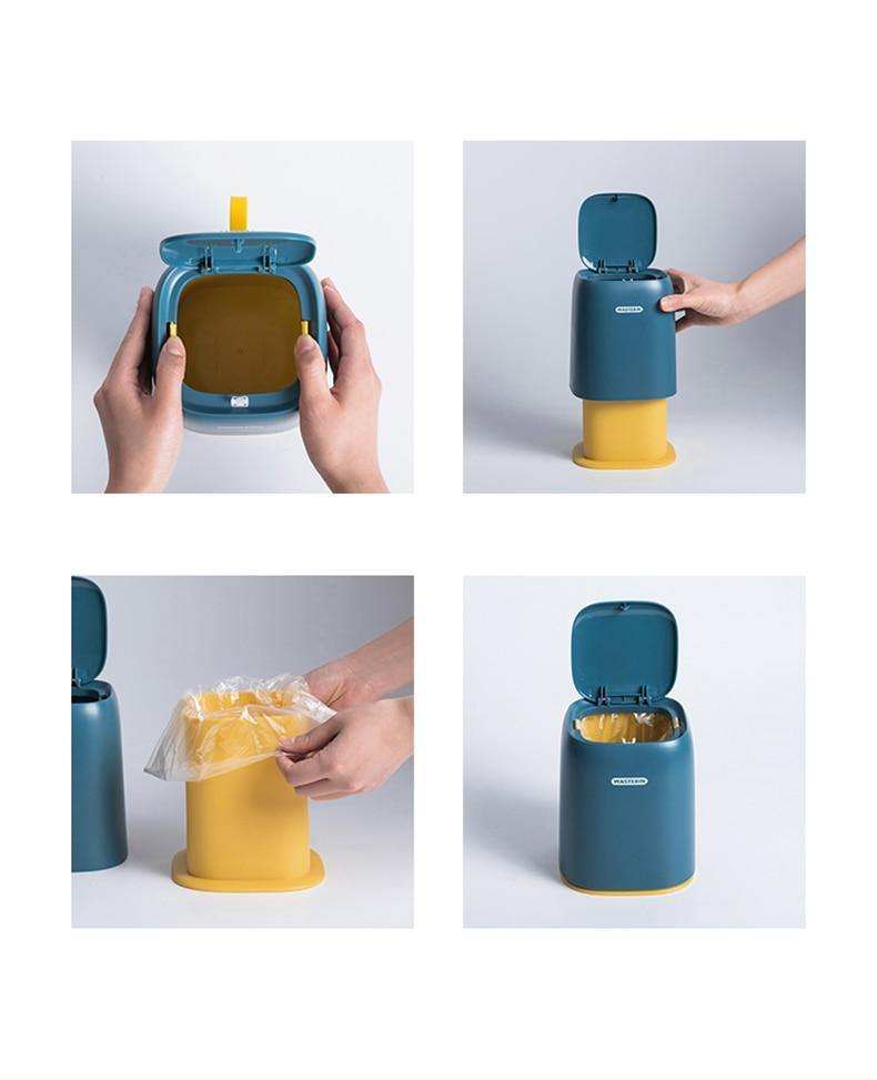 Mini Desktop Portable Trash Can