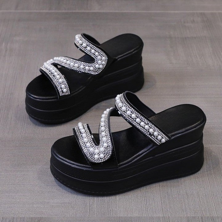 Summer Walk High Platform Slippers