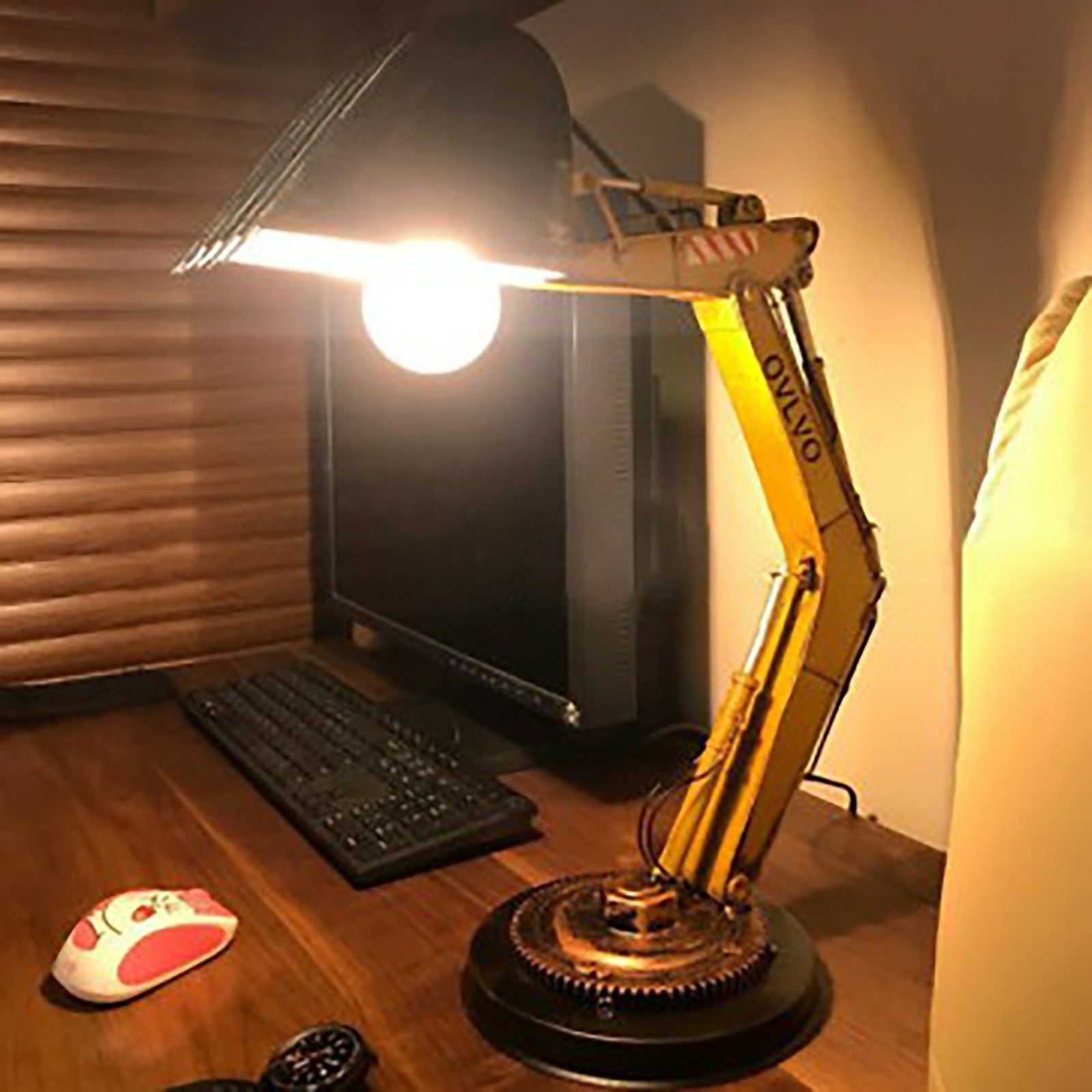 Unique Excavator Table Lamp