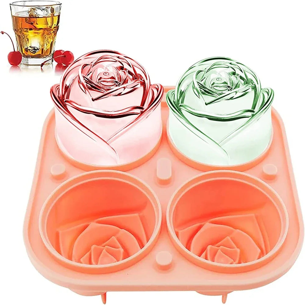 3D Rose Ice Cube Trays