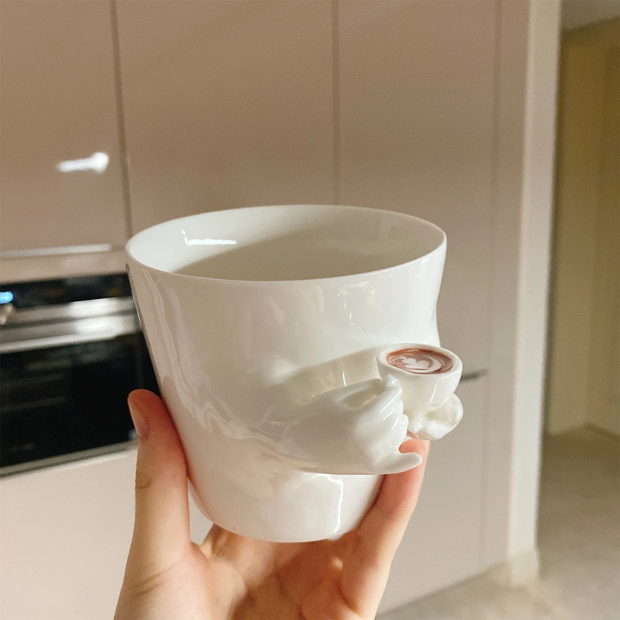 Cute Mug-in-Mug Korean Style Coffee Cup