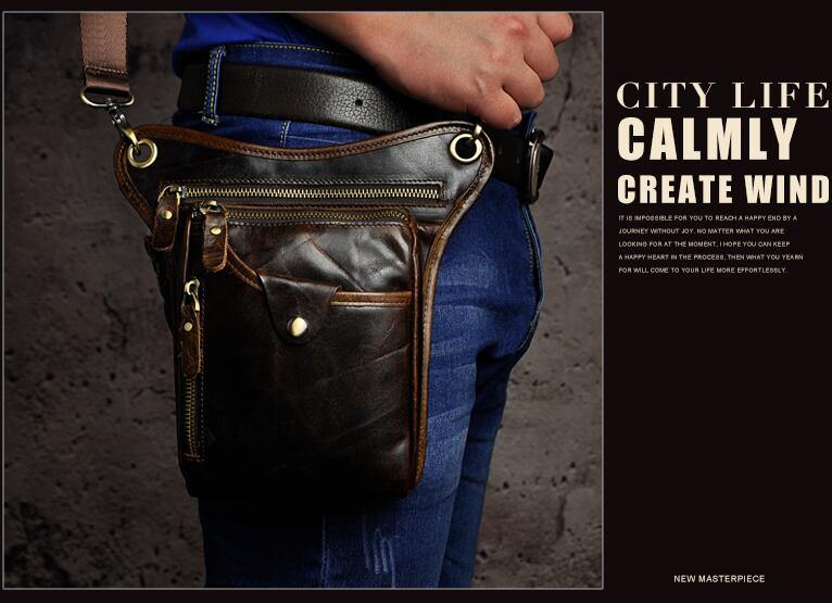 Men's Shoulder Messenger Leather Bag