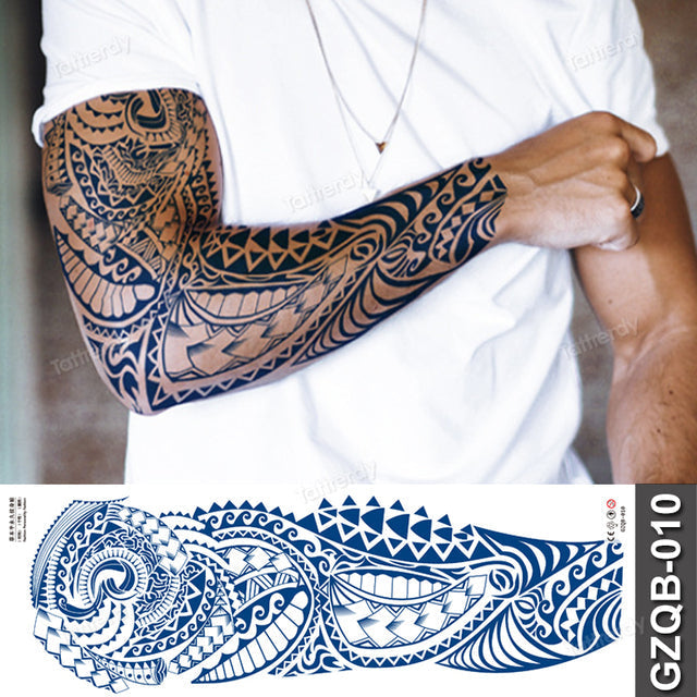 Long Lasting Full Arm Sleeve Tattoo Sticker