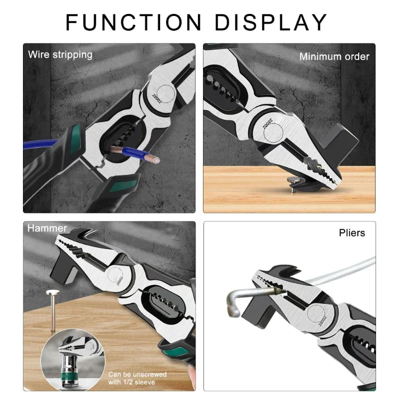 Heavy-Duty Industrial Precision Multifunctional Pliers Hammer