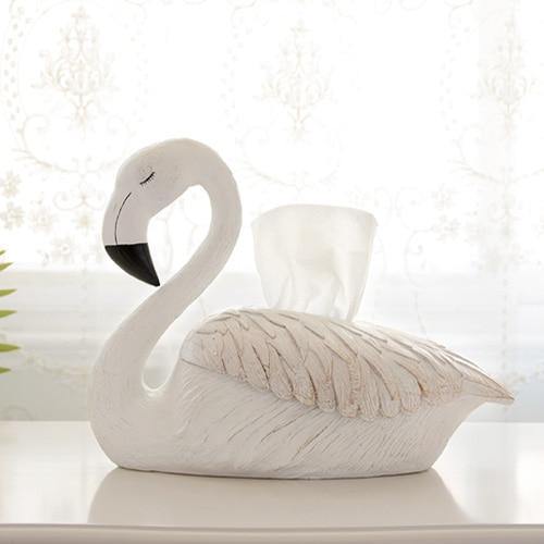 Flamingo Decorations Tissue Box