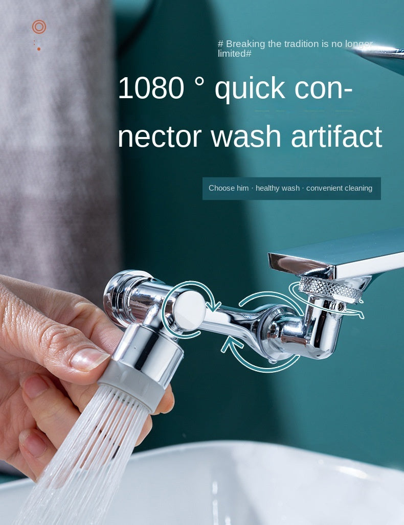 Full Rotating Universal Faucet Tap Extender