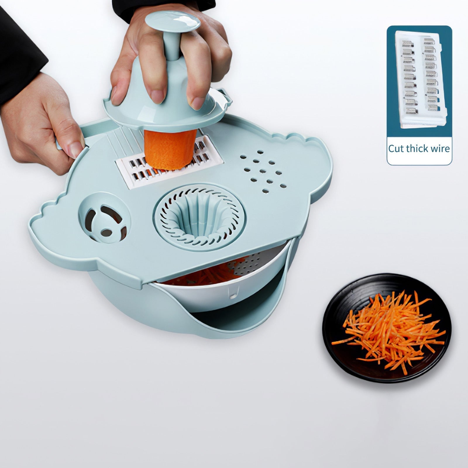 All-in-One Drain Basket Vegetable Grater