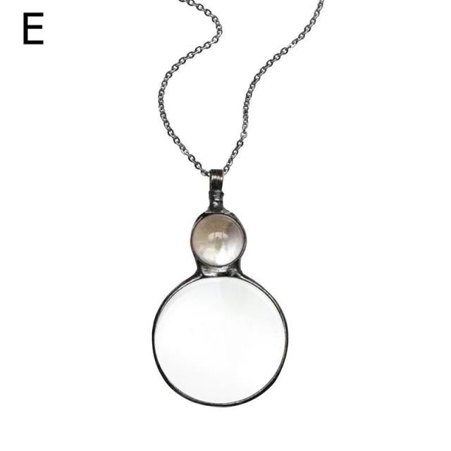 Creative Magnifying Glass Pendant Necklace