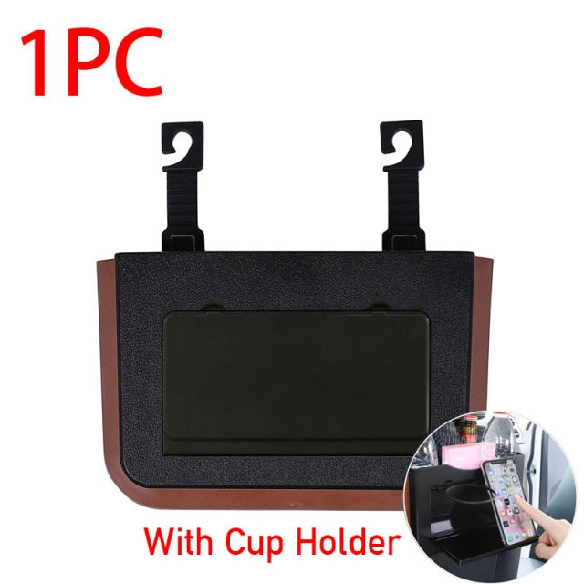 Foldable Back Seat Drink Phone Holder