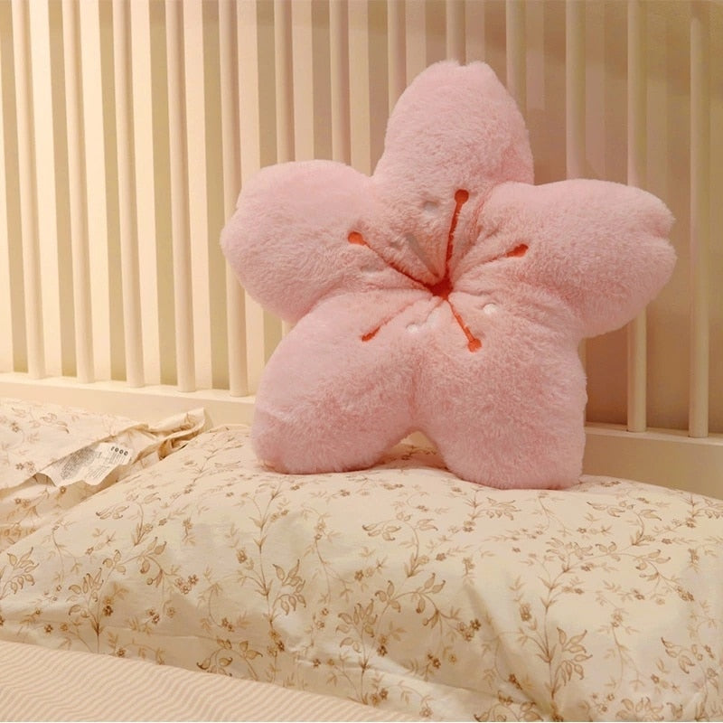 Colorful Cherry Flower Seat Cushion Pillow