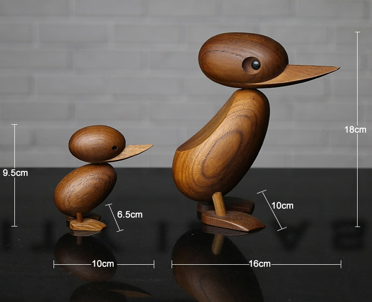 Wooden Classic Danish Puppet Duck Home Decor