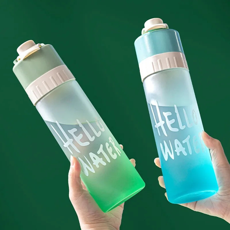 Outdoor Hiking Spray Cooling Water Bottle