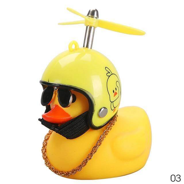 3pcs Mission Serious Car Duck with Helmet