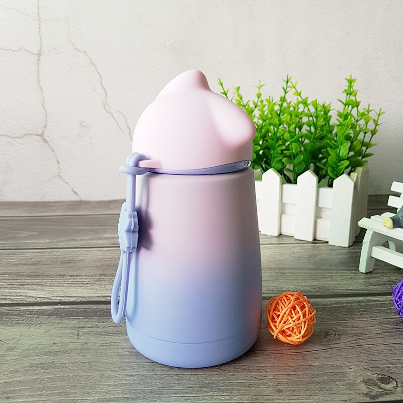 Cute Cat Stainless Steel Water Bottle