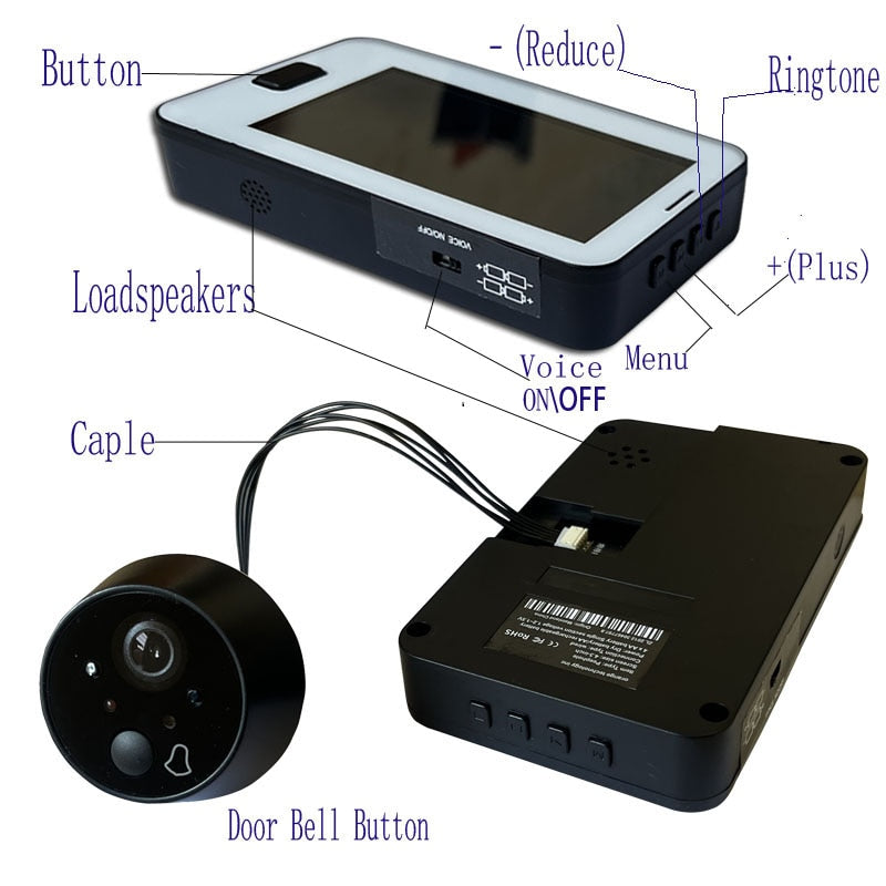 Home Full Sight Night Vision Doorbell Camera