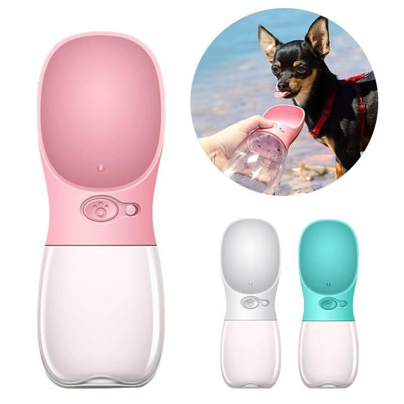 Portable Pet Dog Water Bottle Dispenser for Traveling and Walking