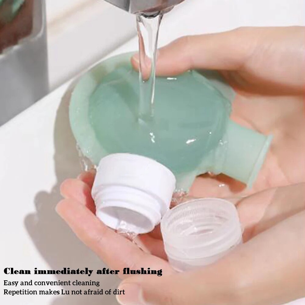 Leakproof Silicone Squeeze Bottle Travel Liquid Dispenser